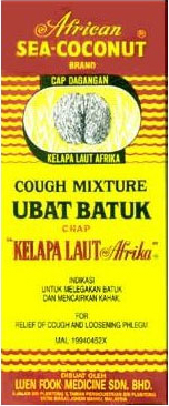 african sea coconut, cough syrup