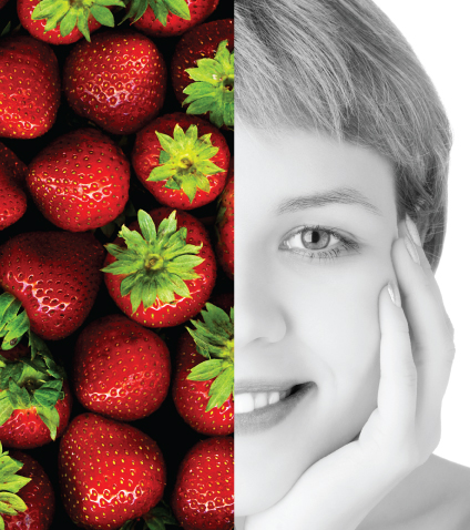 strawberry, strawberries, facial, cooling mask